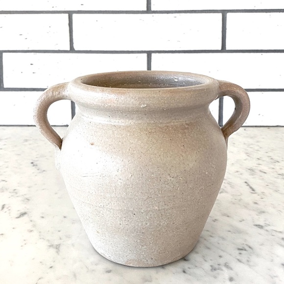 Vintage Salt Glazed Handmade Urn